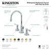 Kingston Brass KS2988TAL Tudor Widespread Bathroom Faucet W/Brass Pop-Up, Brushed Nkl KS2988TAL